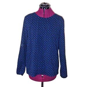 T by TALBOTS Top Multicolor Womens Size Large Long Sleeves